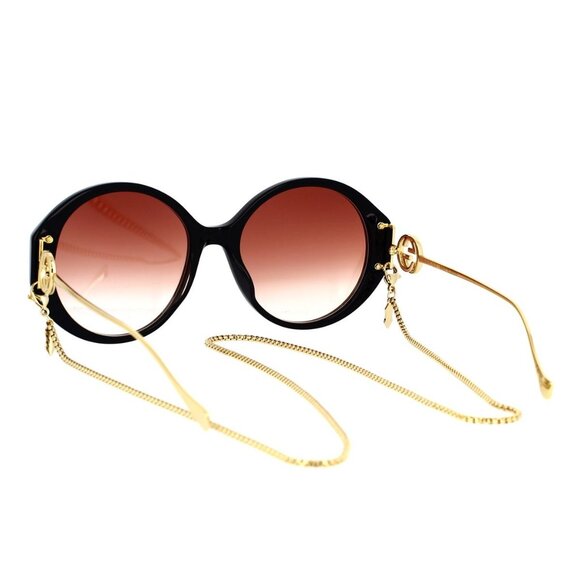 NEW GUCCI SUNGLASSES WITH GOLD CHAIN WOMEN GUCCI GG1202S 004